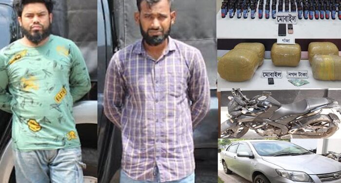 ৪৭ কেজি গাঁজা, ১৫১ ফেন্সিডিলসহ ২ কারবারী আটক