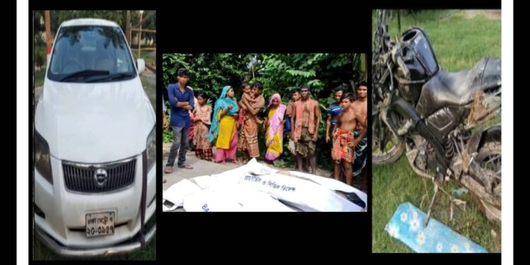 আড়াইহাজারে প্রাণ গেলো দুই হোন্ডা আরোহীর