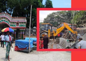 বারদী আশ্রমের দখলদার বখাটেদের উচ্ছেদ, পূর্ণার্থীদের সাধুবাদ