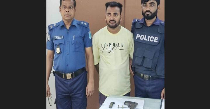 ক্রাইমজোন চনপাড়া : বিদেশী পিস্তলসহ সন্ত্রাসী রনি গ্রেপ্তার