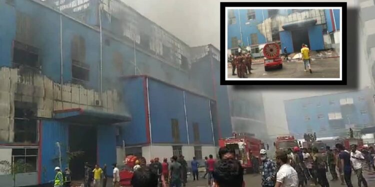 ফ্রেস কারখানায় আগুন, নিয়ন্ত্রণে করতে ১১ ইউনিট