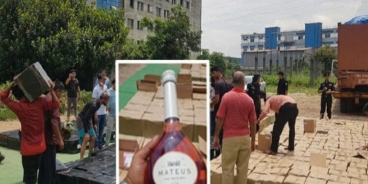 দুই কনটেইনা মদ : রাজস্ব ফাঁকি পৌনে ২৫ কোটি