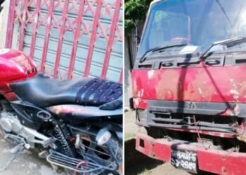 ফতুল্লায় ট্রাকচাপায় হোন্ডারোহী কলেজ ছাত্রের মৃত্যু