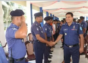 নারায়ণগঞ্জে নবনিযুক্ত এসপি গো. মো. রাসেল যোগদান