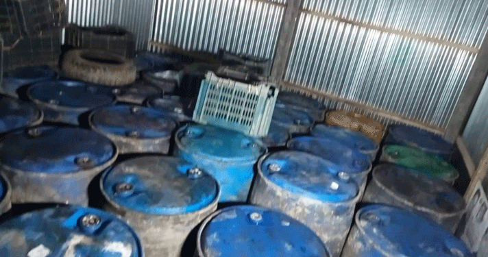 রূপগঞ্জে ছিনতাই হওয়া সয়াবিন তেল ময়মনসিংহে উদ্ধার