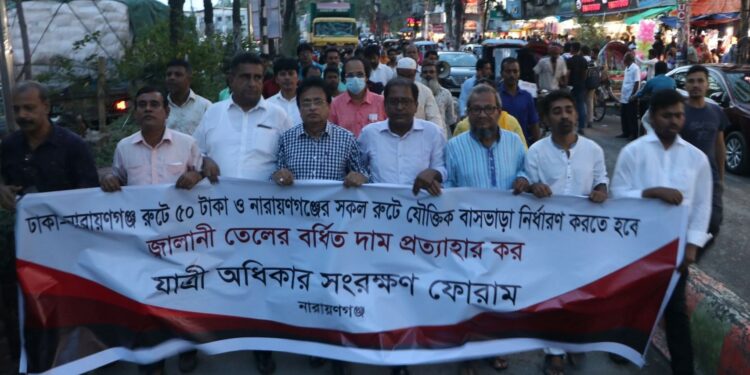 ‘চাঁদা না দিলে বাস ভাড়া ৪০ টাকারও কম হবে’