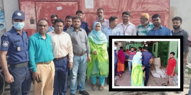 সিদ্ধিরগঞ্জে ৫ কারখানার অবৈধ গ্যাস সংযোগ বিচ্ছিন্ন