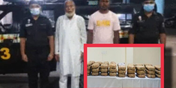 রূপগঞ্জ ১০২ কেজি গাঁজা, আটক ২