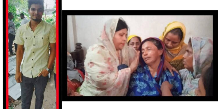 পুত্রহারা মায়ের আর্তনাদ, বারবার জ্ঞান হারাচ্ছেন শাওনের মা