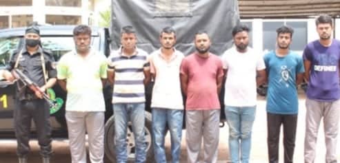 রূপগঞ্জে ৭ ডাকাত গ্রেফতার