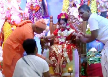 মহানন্দে নারায়ণগঞ্জে কুমারী পূজা অনুষ্ঠিত