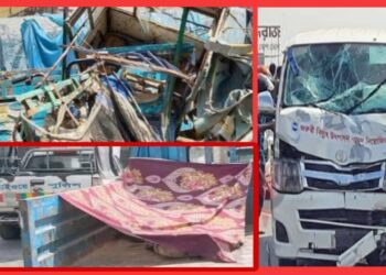 মহাসড়কে অটোরিকশা-মাইক্রো সংঘর্ষ : ঝড়ল ৪ প্রাণ