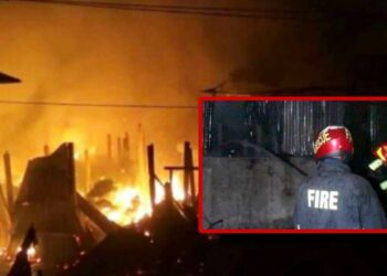 জালকুড়িতে অগ্নিকাণ্ড, ফায়ার কর্মীর ক্ষোভ !