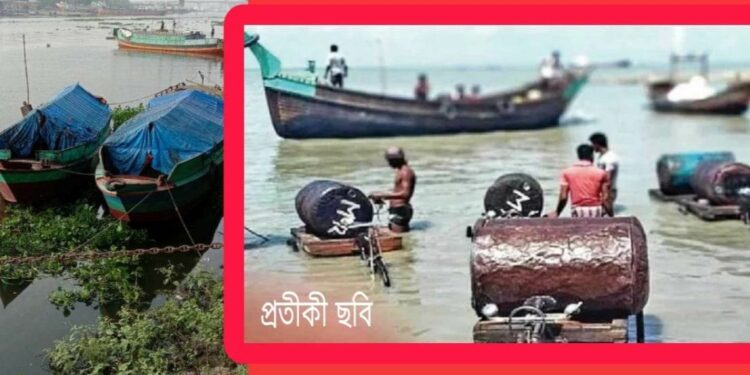 বন্দরে ডিবির অভিযান : নৌকাভর্তি চোরাই তেলসহ সিফাত গ্রেপ্তার