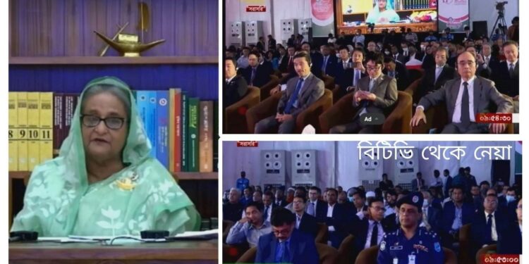 আড়াইহাজারের এসইজেড উদ্বোধন করলেন প্রধানমন্ত্রী