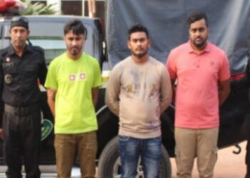 রূপগঞ্জের গ্রেফতারকৃত তিন মাদক কারবারী কারাগারে