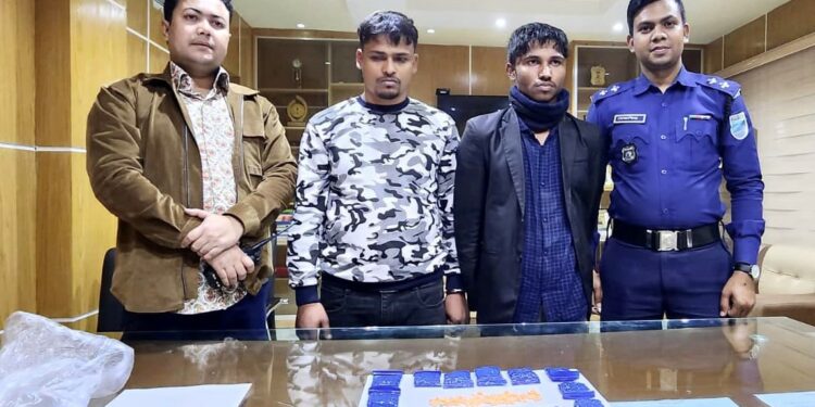 ইয়াবাসহ সোনারগাঁয়ে দুই ব্যবসায়ী গ্রেফতার