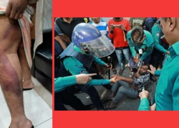 ‘ওসি স্যারের সঙ্গে আর বেয়াদবি করবি ?’