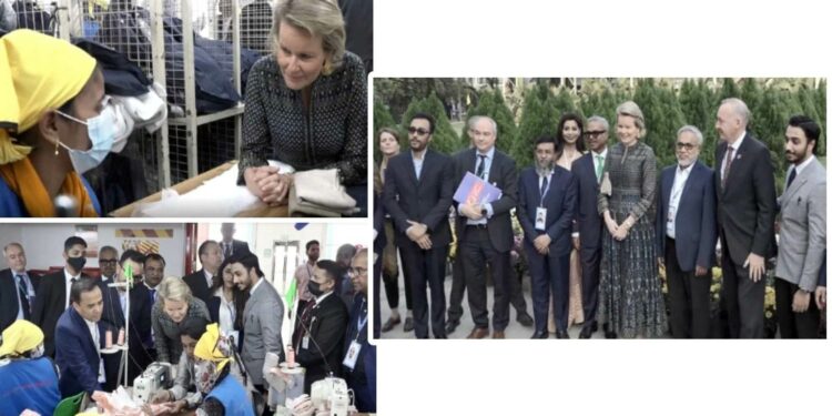 নারায়ণগঞ্জে ঘুরে গেলেন বেলজিয়ামের রানি