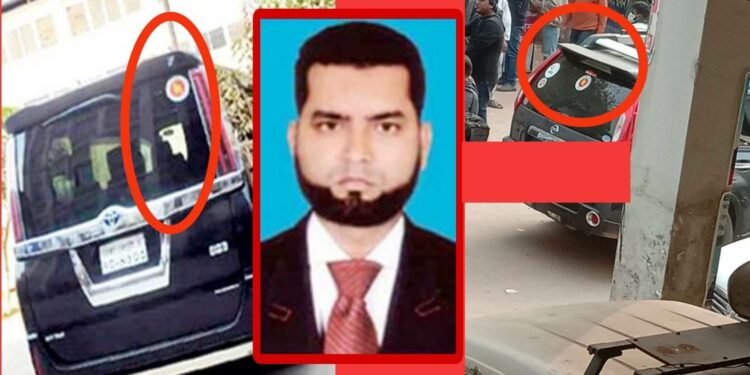 ‘প্রতারক ও ধর্ষণ মামলার আসামী চড়েন উপ সচিবের গাড়ীতে !’