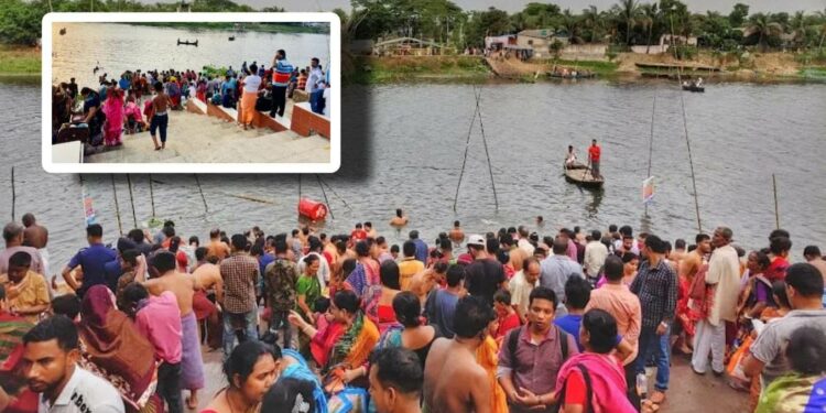 আজ লাঙ্গলবন্দ ব্রহ্মপুত্রে মহা অষ্টমীর স্নানোৎসব শুরু
