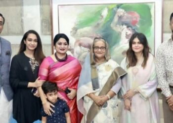 প্রধানমন্ত্রীর সঙ্গে সপরিবার সাক্ষাৎ করলেন শামীম ওসমান