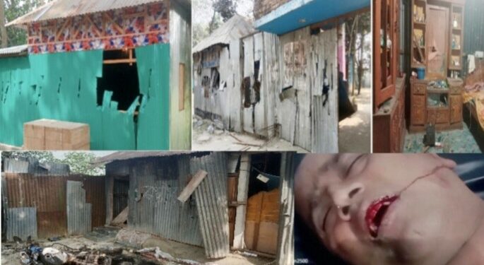 আড়াইহাজারে নির্বাচনী বিরোধে ১০ বাড়ী ভাংচুর, অগ্নিসংযোগ