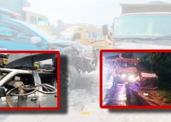 ট্রাকের ধাক্কায় পুলিশের গাড়ি, এসআইসহ আহত ৪