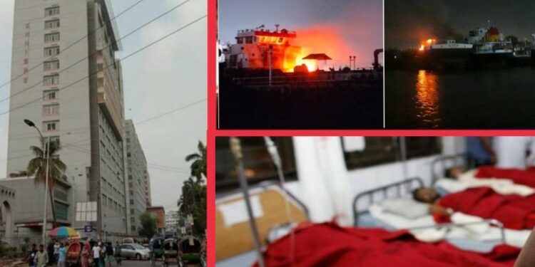 জাহাজে অগ্নিকাণ্ড : এক রাতেই মৃত্যুর মিছিলে তিনজন