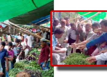 কাঁচা  মরিচের কেজি ১শ, ক্রেতাদের ভীড়