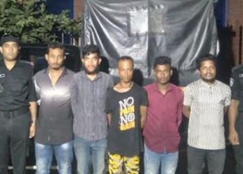 কিশোর গ্যাং লিডার রাসেলসহ গ্রেফতার ৫