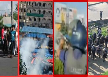 কাঁচপুরে পুলিশের সঙ্গে  বিএনপির সংঘর্ষ, পদযাত্রা পণ্ড