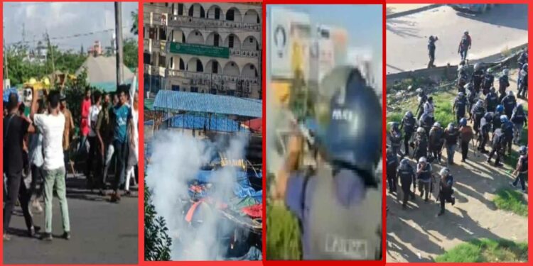 কাঁচপুরে পুলিশের সঙ্গে  বিএনপির সংঘর্ষ, পদযাত্রা পণ্ড