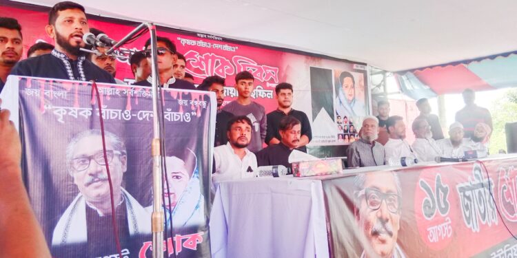 আড়াইহাজারে জাতীয় শোক দিবসে আলোচনা সভা ও দোয়া