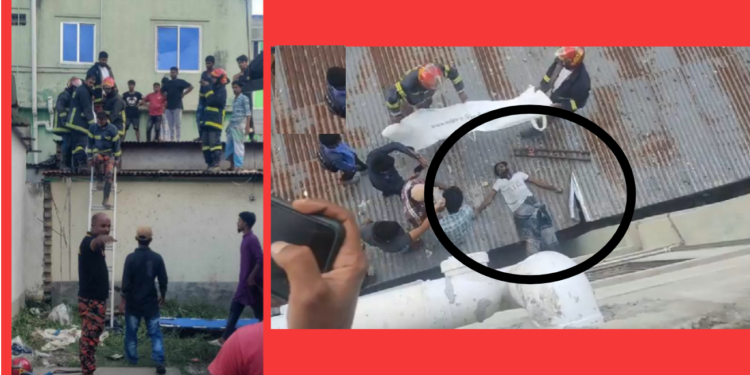 ফতুল্লায় দুই বাড়ির মাঝে আটকা পড়ে যুবকের মৃত্যু