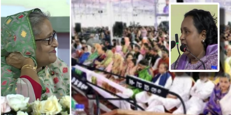 আইভীর বক্তব্য মনযোগ দিয়ে শুনলেন প্রধানমন্ত্রী