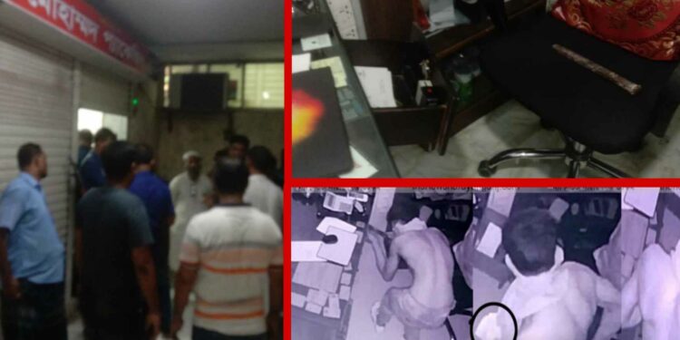 জেলা প্রশাসনের মার্কেটে দূর্ধর্ষ চুরি !