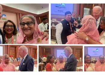 ভাইরাল : বাইডেনের সেল্ফিতে হাসিনা