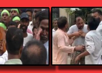 আন্দোলনে আসা কর্মীর উপরই হামলা ! বিতর্কে গিয়াস-টিপু