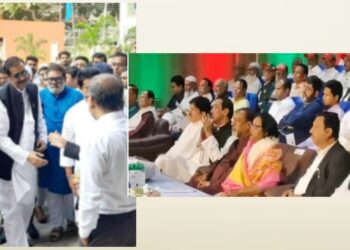 নাসিক ভবনে শামীম ওসমান ! বসলেন আইভীর পাশে