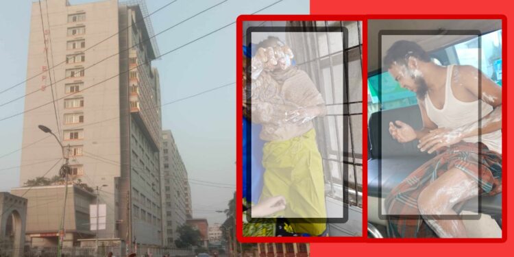 নিতাইগঞ্জে গ্যাস বিস্ফোরণ : মা ও পুত্র দগ্ধ