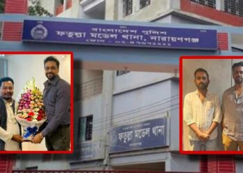 ছবি তুললেই হিরো ! নামধারীদের থানার গেইটে লংকাকান্ড