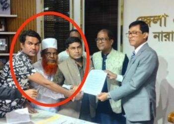 ডিসির হাতে স্বারকলিপি দিলো ফুটপাতের চাঁদাবাজরা !