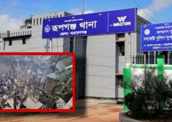 রূপগঞ্জে আগুনে পুড়ে ছাই ১১ বসতঘর