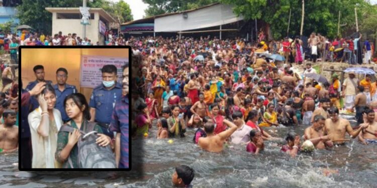 স্নান উৎসবে জলে ডুবে শিশুর মৃত্যু