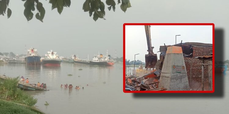 ‘৩০ ব্যবসায়ী গোষ্ঠীর দখলে শীতলক্ষ্যা নদী’