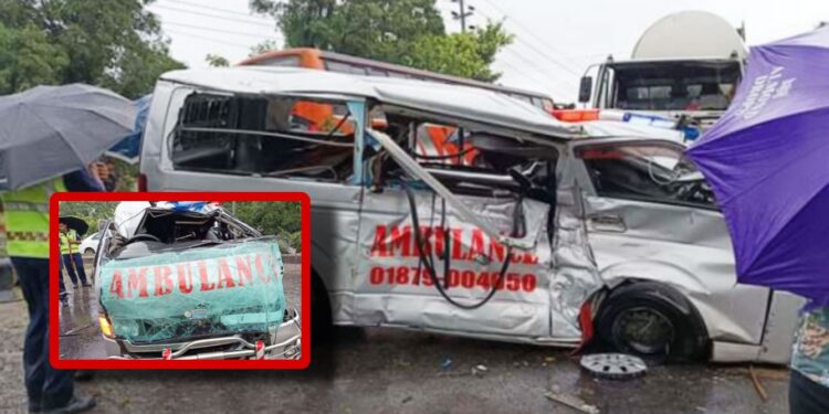 দূর্ঘটনায় অ্যাম্বুলেন্সে থাকা রোগীর মৃত্যু