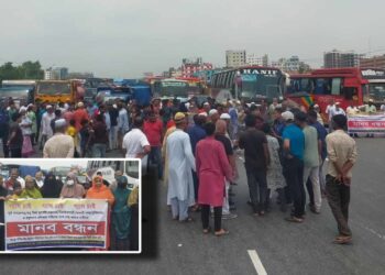 গ্যাসের দাবীতে মহাসড়ক অবরোধকালে দূর্ণীতির অভিযোগ