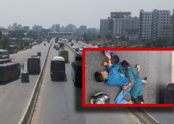 মোটরসাইকেল দূর্ঘটনা : তরুন – তরুণীর মৃত্যু