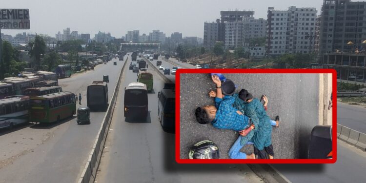 মোটরসাইকেল দূর্ঘটনা : তরুন – তরুণীর মৃত্যু